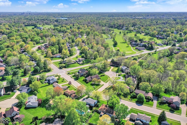 12669 Brookshire Pkwy, Carmel, IN 46033 - bird's eye view with a residential view and a wooded view