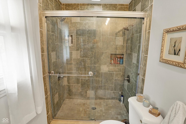 12669 Brookshire Pkwy, Carmel, IN 46033 - bathroom featuring toilet and a stall shower