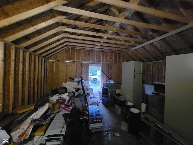 view of attic