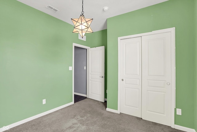6827 Fallen Leaf Dr, Whitestown, IN 46075 - unfurnished bedroom with carpet flooring and a closet