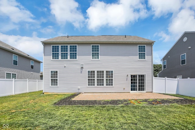 6827 Fallen Leaf Dr, Whitestown, IN 46075 - rear view of property featuring a patio and a fenced backyard