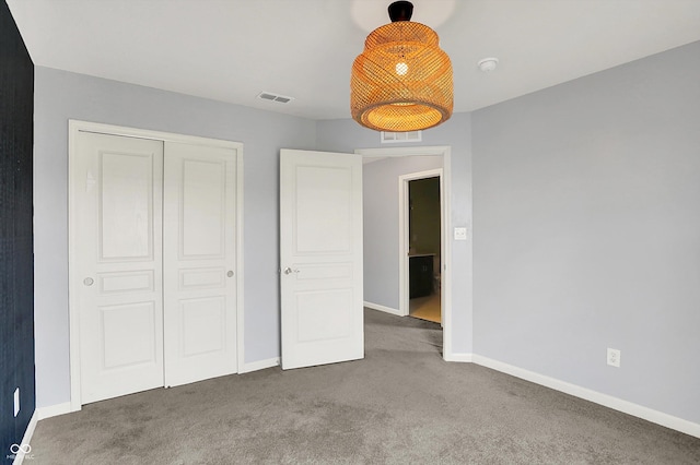 6827 Fallen Leaf Dr, Whitestown, IN 46075 - unfurnished bedroom with carpet floors and a closet