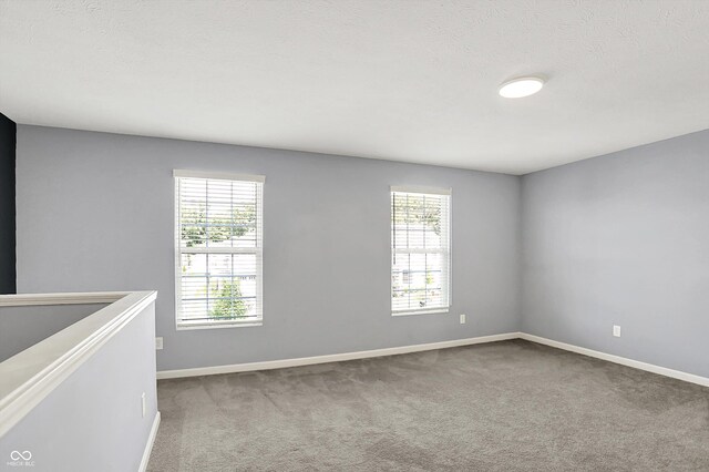 6827 Fallen Leaf Dr, Whitestown, IN 46075 - carpeted spare room with baseboards and a textured ceiling