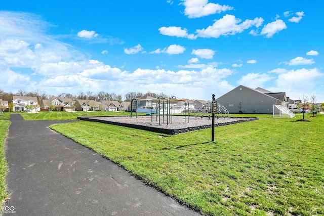 6827 Fallen Leaf Dr, Whitestown, IN 46075 - community playground featuring a residential view