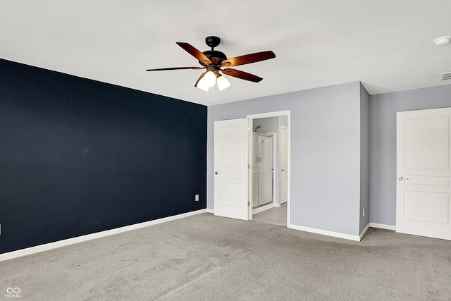 6827 Fallen Leaf Dr, Whitestown, IN 46075 - unfurnished bedroom featuring carpet floors and ceiling fan
