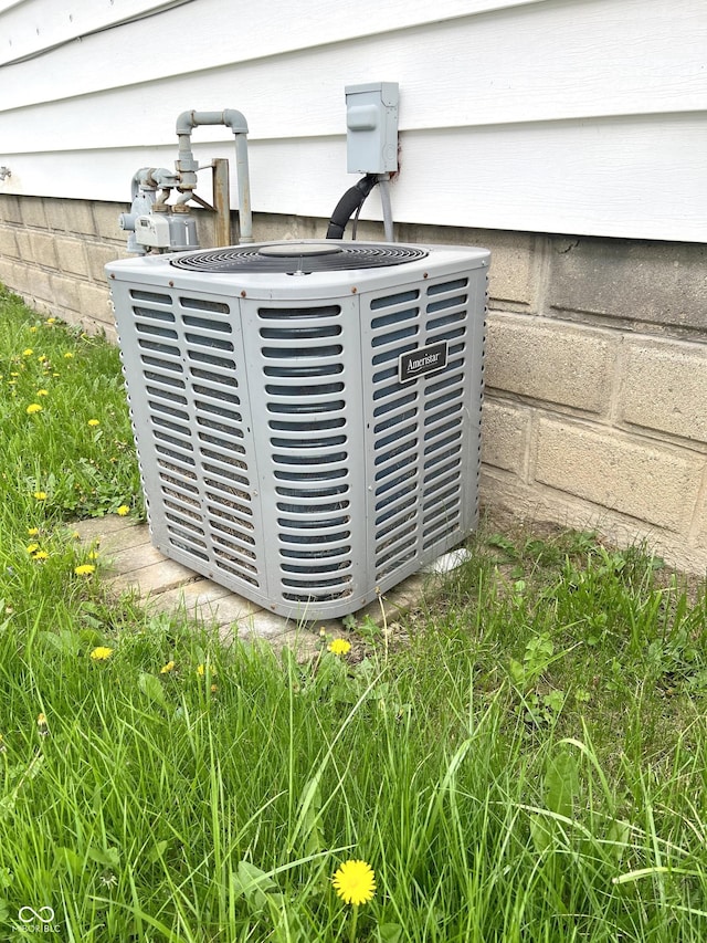 3434 Forrest Ter, Anderson Se, IN 46013 - exterior details with central air condition unit