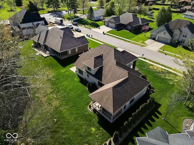 birds eye view of property featuring a residential view
