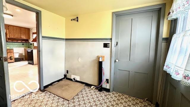 view of laundry area