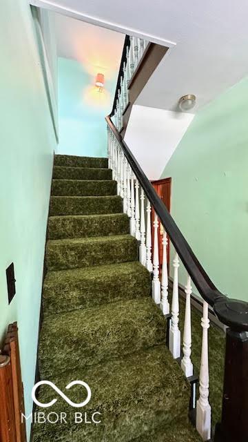 stairway with carpet