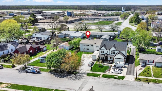 birds eye view of property featuring a residential view