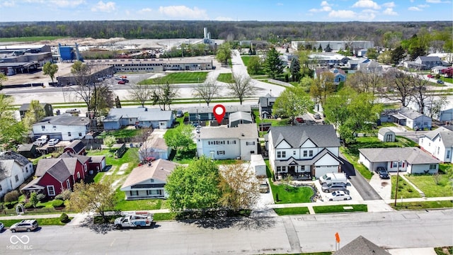 drone / aerial view featuring a residential view