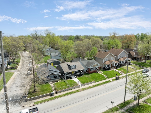 1835 N Rural St, Indianapolis, IN 46218 - aerial view featuring a residential view