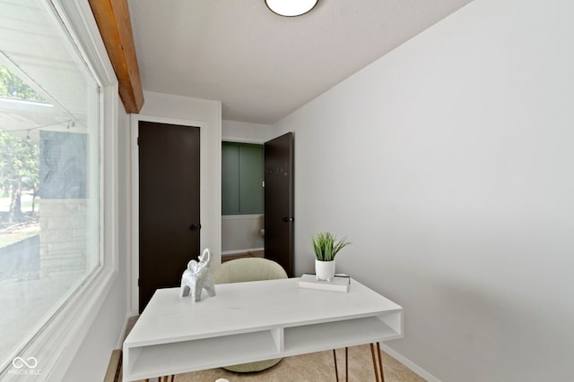 interior space with baseboards