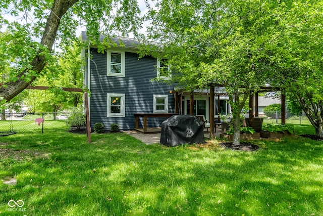 back of property featuring a patio