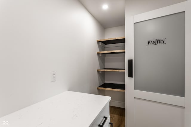 view of pantry