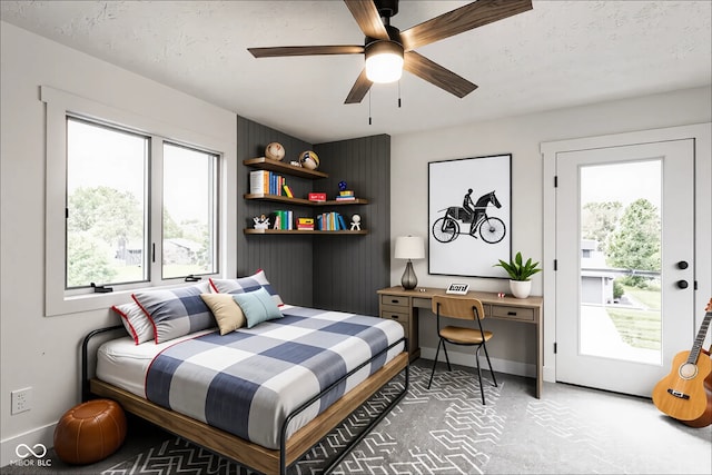 660 Sun Valley Ct, Indianapolis, IN 46217 - bedroom with light carpet and ceiling fan