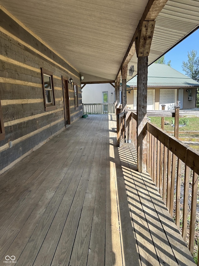 10770 W 650 S, Columbus, IN 47201 - wooden terrace with covered porch