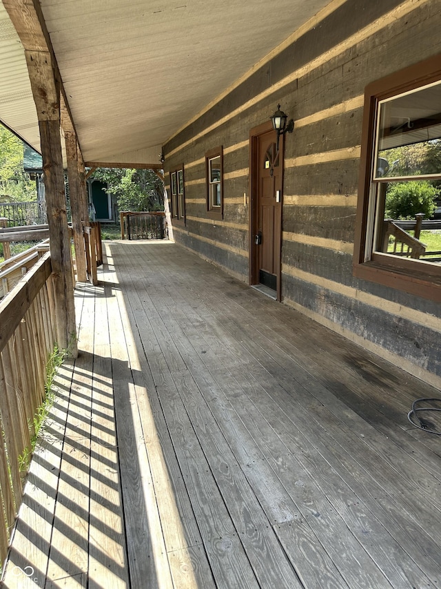 10770 W 650 S, Columbus, IN 47201 - view of wooden terrace