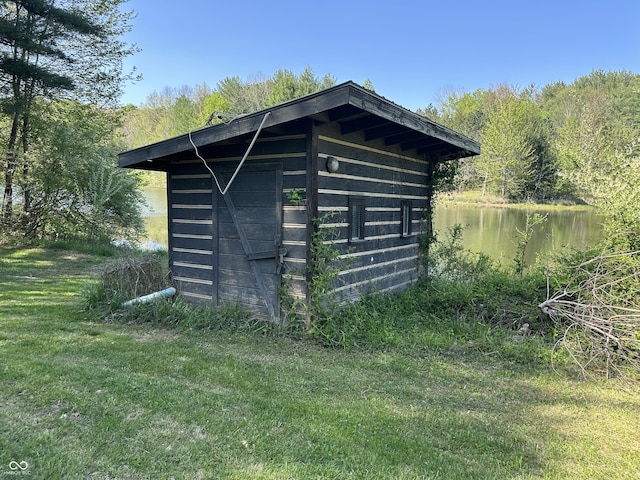 10770 W 650 S, Columbus, IN 47201 - view of shed with a water view and a forest view