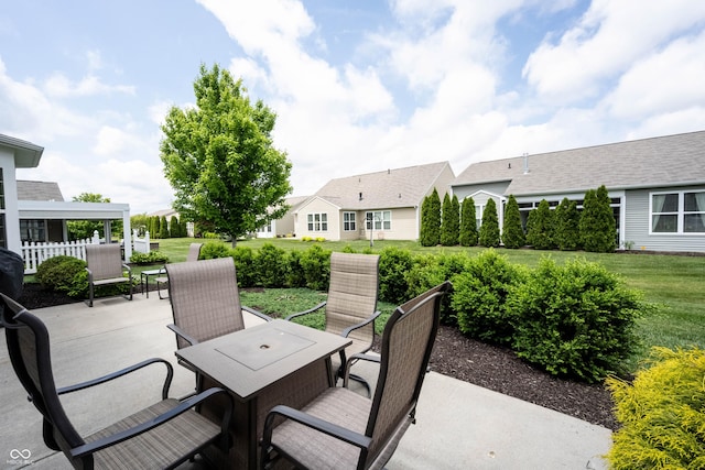 view of patio / terrace featuring outdoor dining space