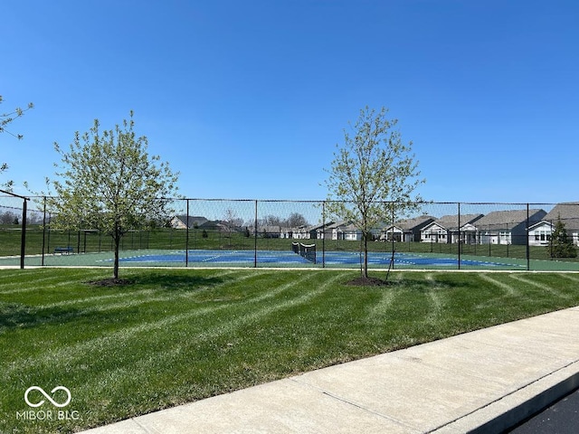 5110 Lilium Dr, Plainfield, IN 46168 - view of tennis court featuring a residential view