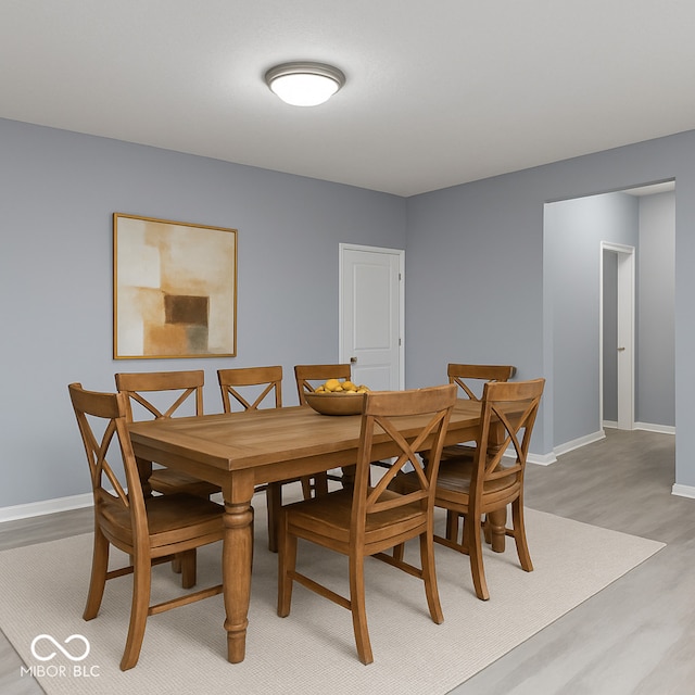 5110 Lilium Dr, Plainfield, IN 46168 - dining area with light wood-style flooring and baseboards
