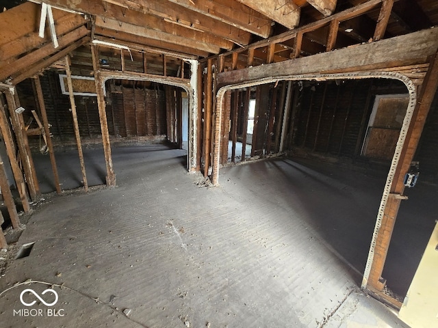 view of attic