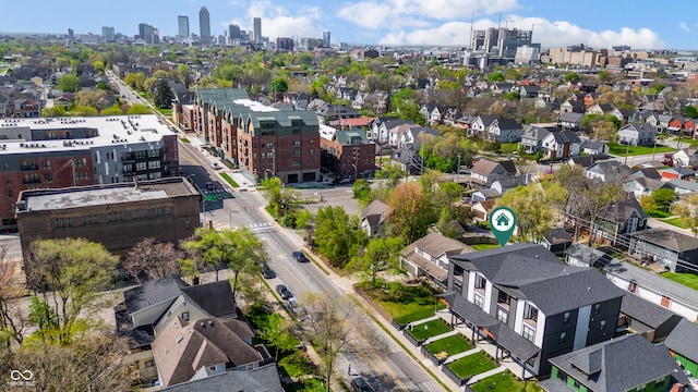 2226 Central Ave, Indianapolis, IN 46205 - drone / aerial view with a city view