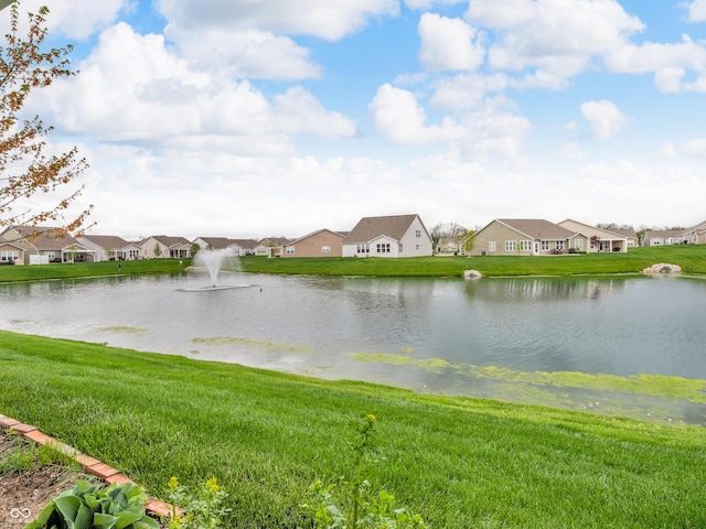 property view of water featuring a residential view