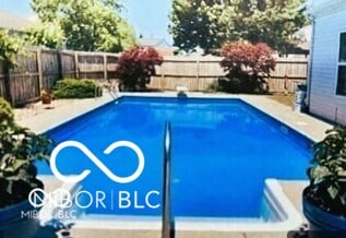 view of swimming pool with a fenced backyard and a fenced in pool