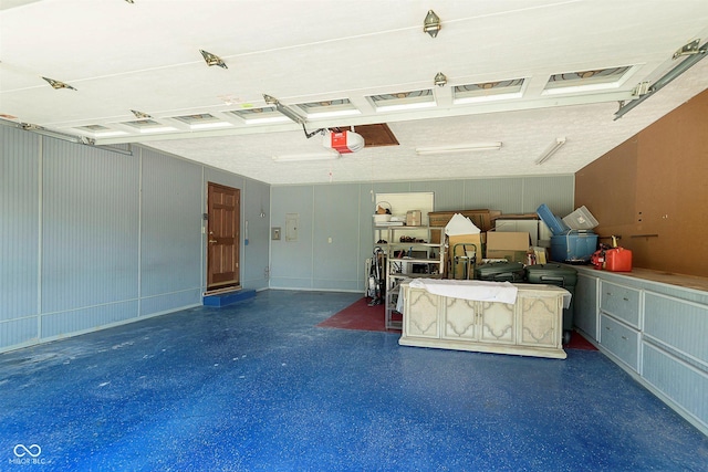 7901 Oaklandon Rd, Indianapolis, IN 46236 - garage with a garage door opener