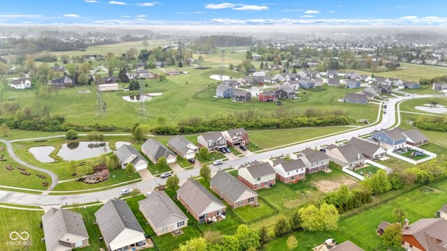 4809 Ozark Ln, Indianapolis, IN 46239 - drone / aerial view featuring a residential view and a water view
