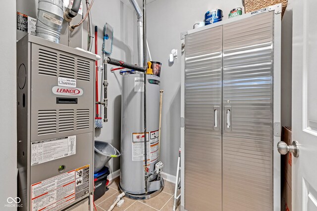 4809 Ozark Ln, Indianapolis, IN 46239 - utilities with heating unit and water heater