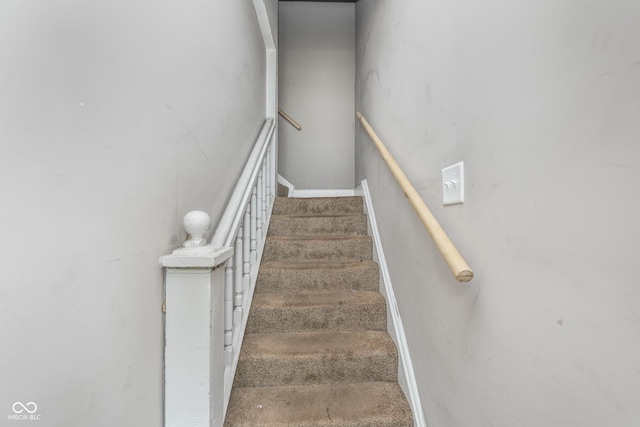 view of stairway