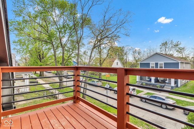 257 N Tacoma Ave, Indianapolis, IN 46201 - view of wooden deck