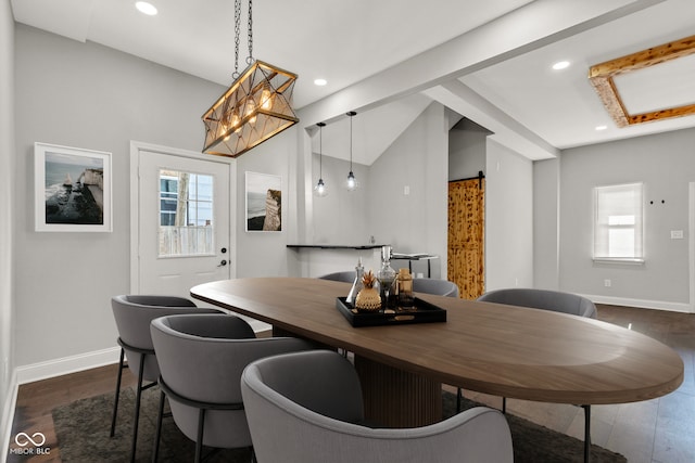 257 N Tacoma Ave, Indianapolis, IN 46201 - dining area featuring baseboards and recessed lighting
