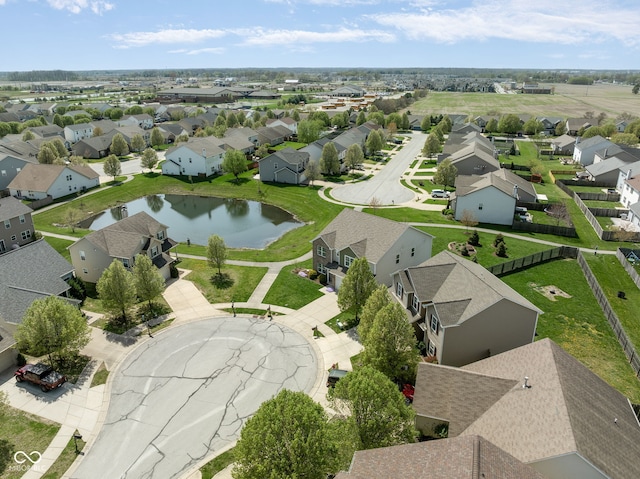 996 Denton Ct, Westfield, IN 46074 - bird's eye view with a water view and a residential view