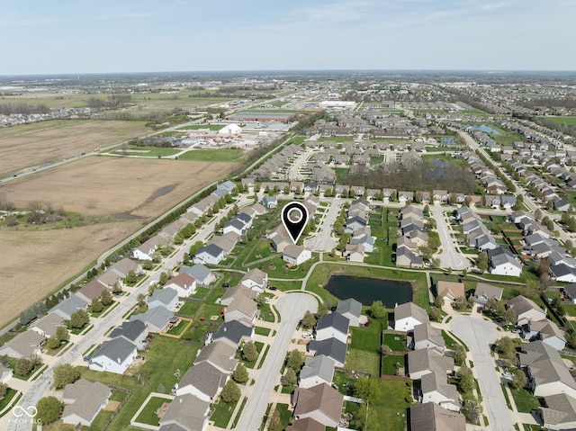 996 Denton Ct, Westfield, IN 46074 - birds eye view of property featuring a water view and a residential view