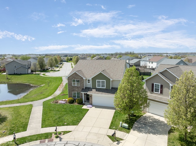 996 Denton Ct, Westfield, IN 46074 - view of front facade with concrete driveway, an attached garage, and a residential view