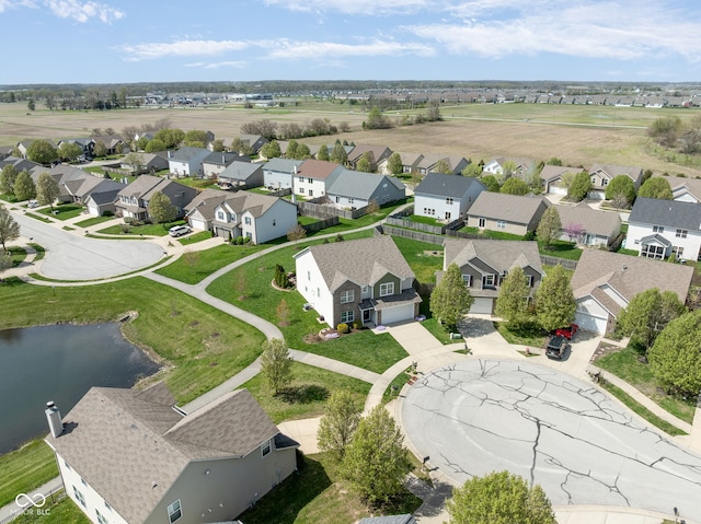 996 Denton Ct, Westfield, IN 46074 - aerial view with a water view and a residential view