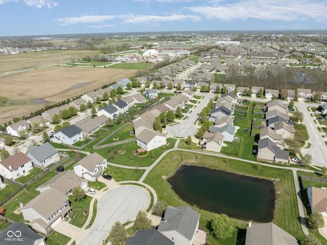 996 Denton Ct, Westfield, IN 46074 - bird's eye view featuring a water view and a residential view