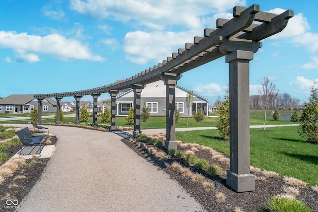 surrounding community featuring a yard