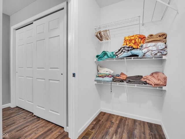 closet with visible vents