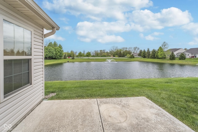 view of water feature