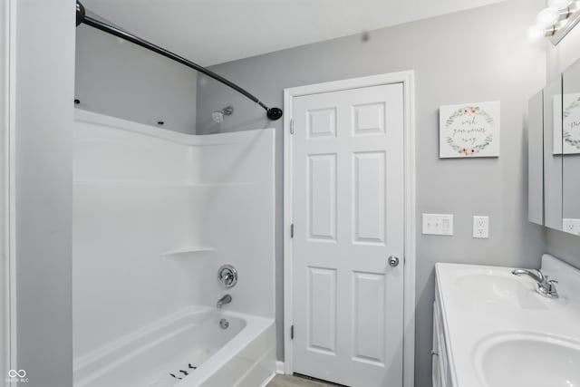 842 Miller Ave, Shelbyville, IN 46176 - bathroom featuring  shower combination, a sink, and double vanity