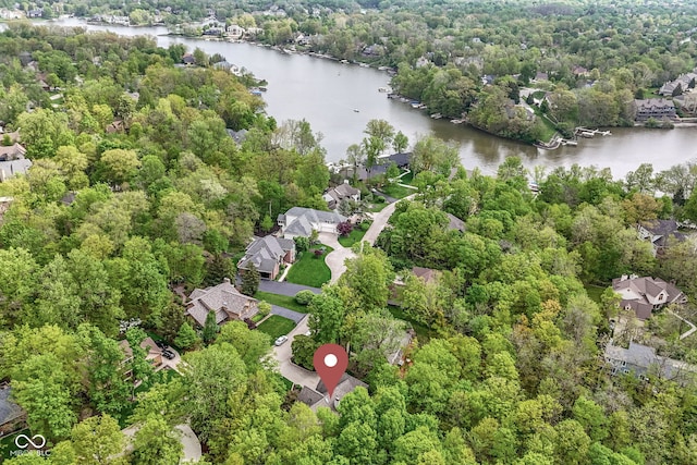 10919 Running Tide Ct, Indianapolis, IN 46236 - aerial view of property's location featuring a nearby body of water and nearby suburban area