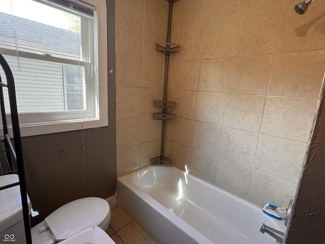 3541 Orchard Ave, Indianapolis, IN 46218 - full bathroom featuring tile patterned flooring, bathtub / shower combination, and toilet