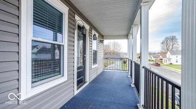 balcony with a porch