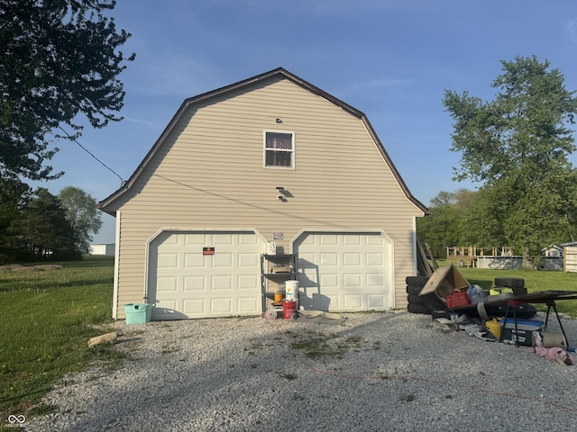 3008 N Michigan Rd, Shelbyville, IN 46176 - view of home's exterior with an outdoor structure and a gambrel roof