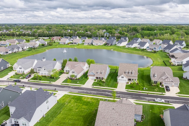14878 Anees Ln, Fishers, IN 46040 - aerial perspective of suburban area with a nearby body of water